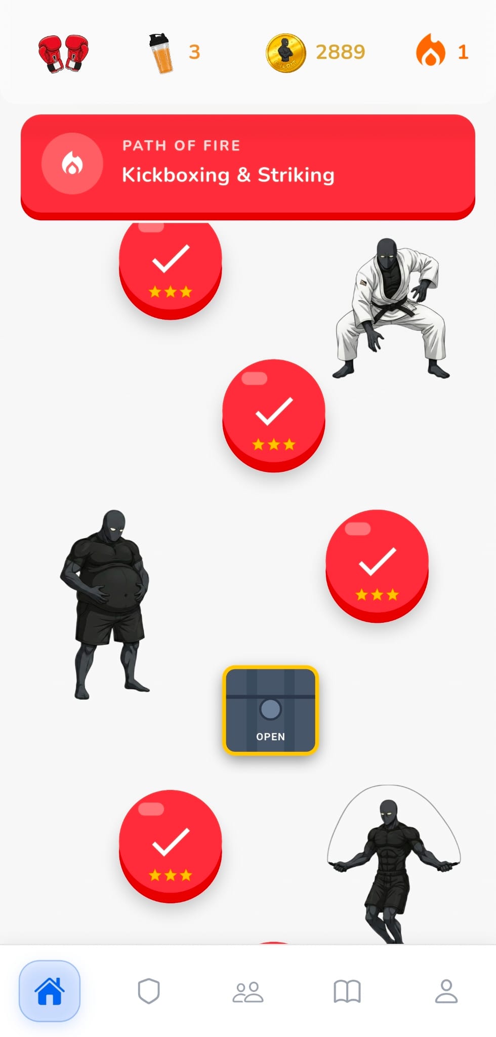 Parcours de progression Fight Learn